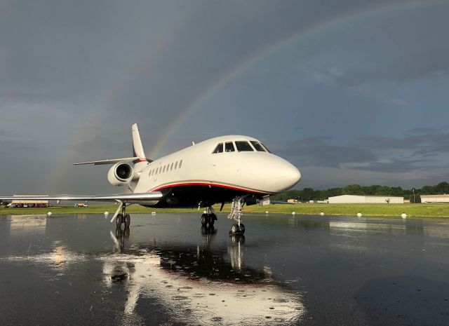 Diamond DA-20 (N286CX) - A beautiful double rainbow popped up right after a rain shower passes over!  Perfect!