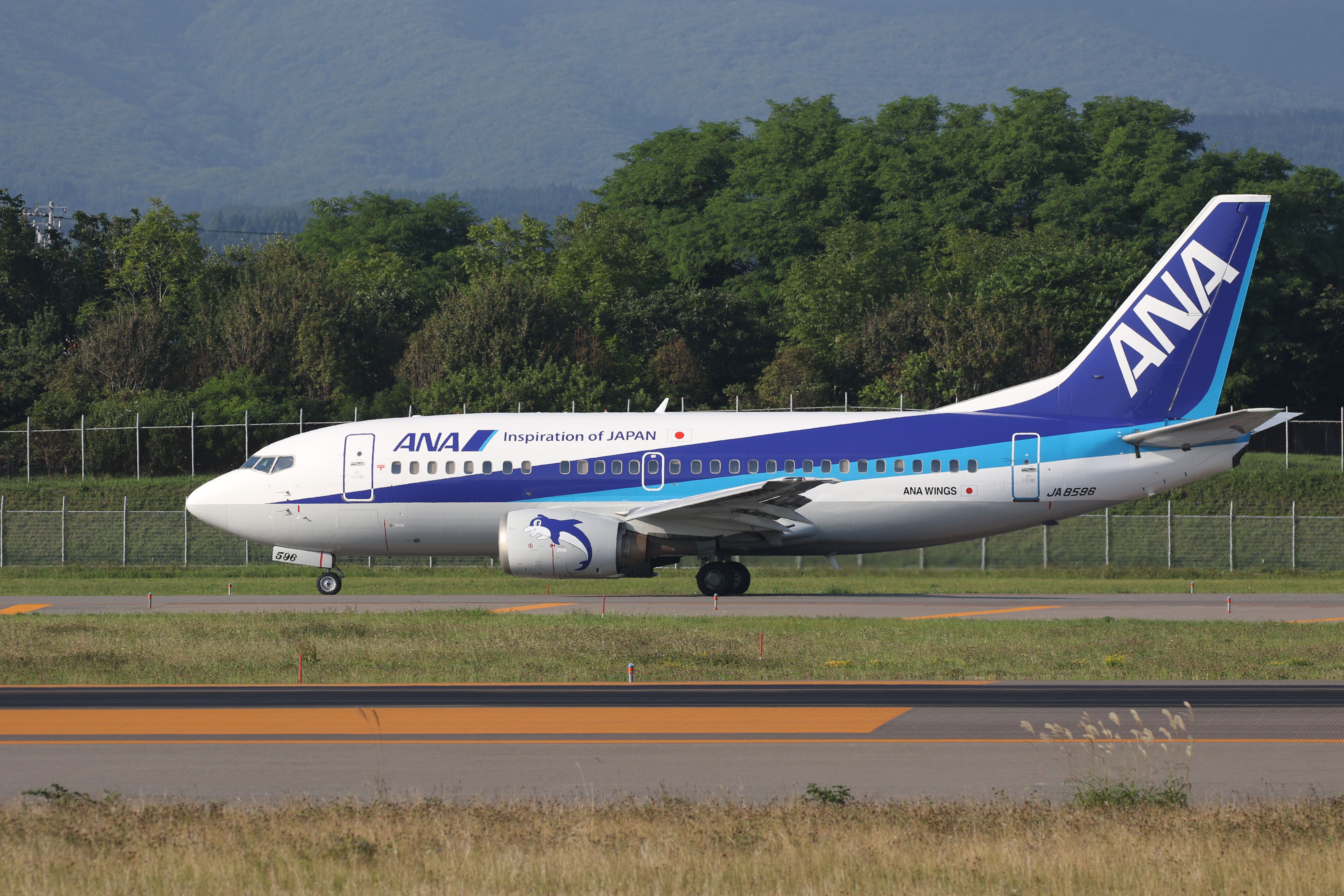 Boeing 737-500 (JA8596) - 25 August 2016:HKD-NGO.