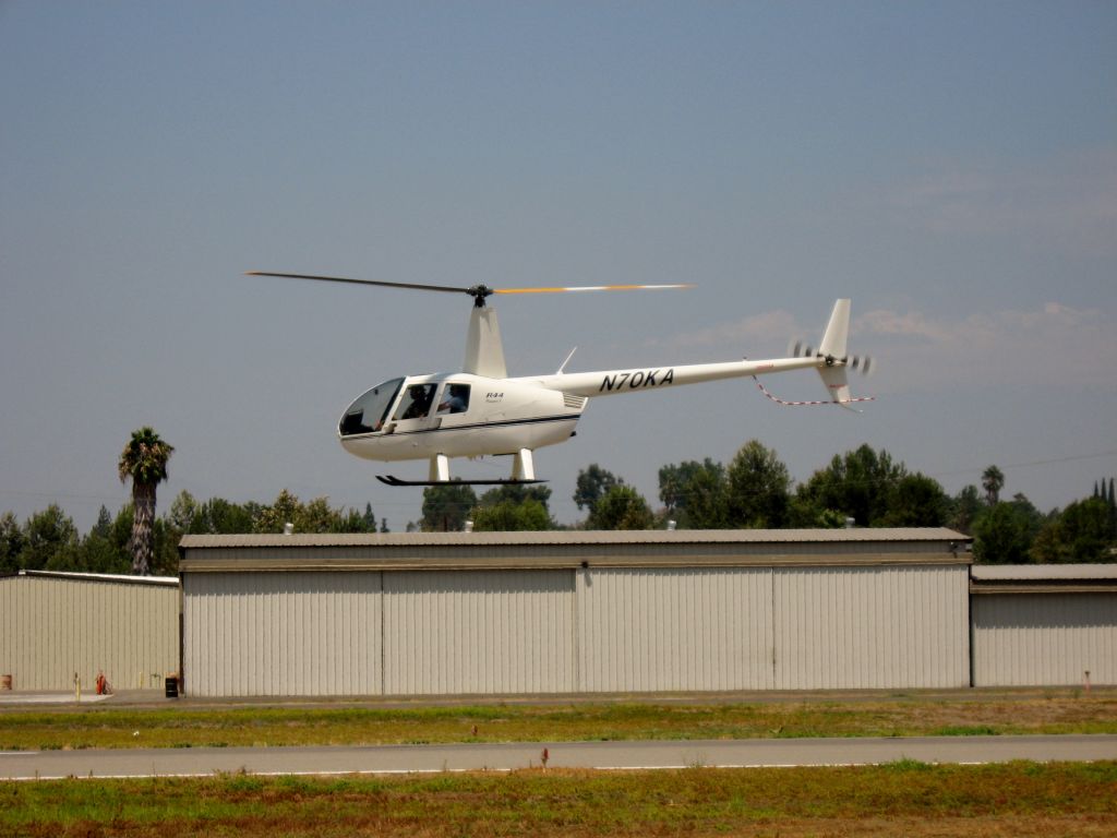 Robinson R-44 (N70KA) - 2001 Robinson R44br /Landing at Fullerton