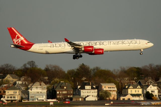 Airbus A340-600 (G-VNAP) - Virgins a big virgin atlantic thank you arriving from London