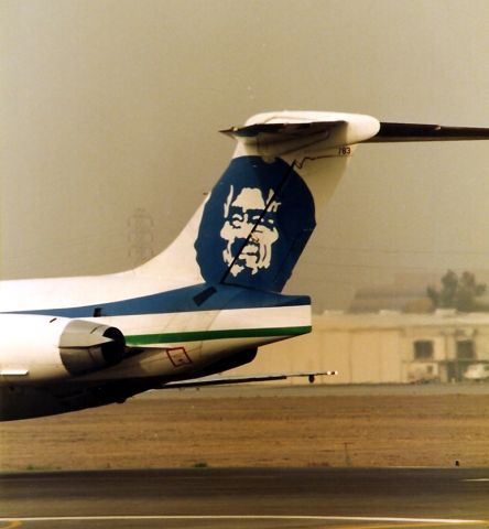 McDonnell Douglas MD-82 (N783JA) - KSJC- old colors Alaska Airlines at San Jose