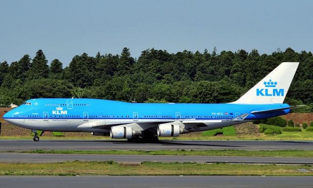 Boeing 747-400 (PH-BFG) - 2014 - Reversing