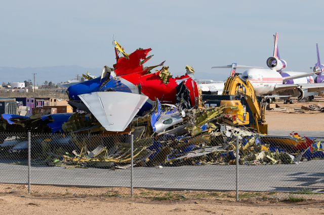 Boeing 737-700 — - End of the road for this Southwest 737 being scrapped at Victorville..