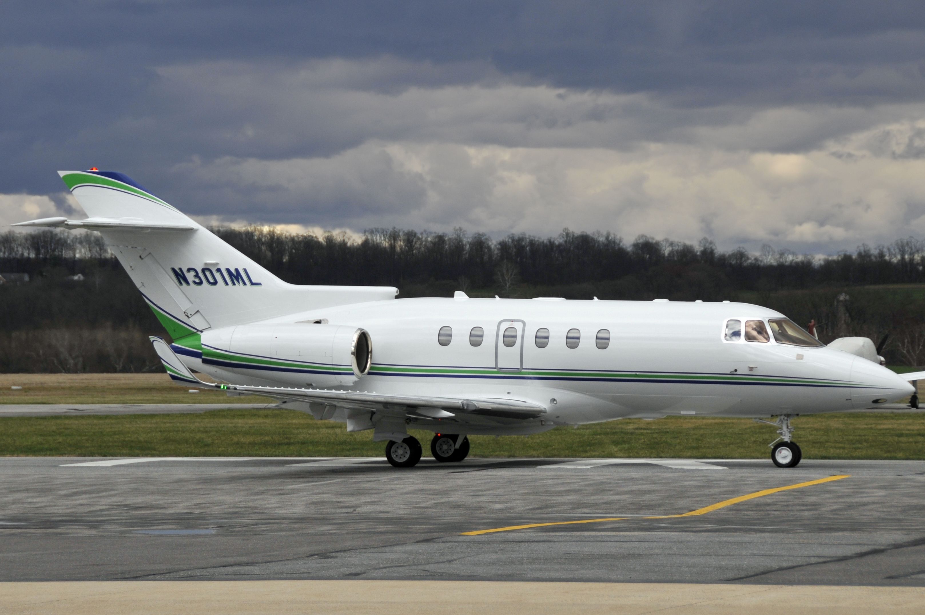 Hawker 800 (N301ML) - Seen at KFDK on 4/3/09.