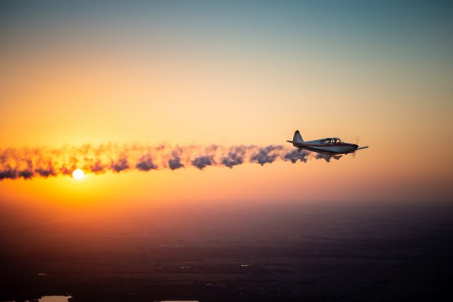 N50280 — - Swift sunset over Ames, IA. Photo Copyright Dylan Clements, dclements.com