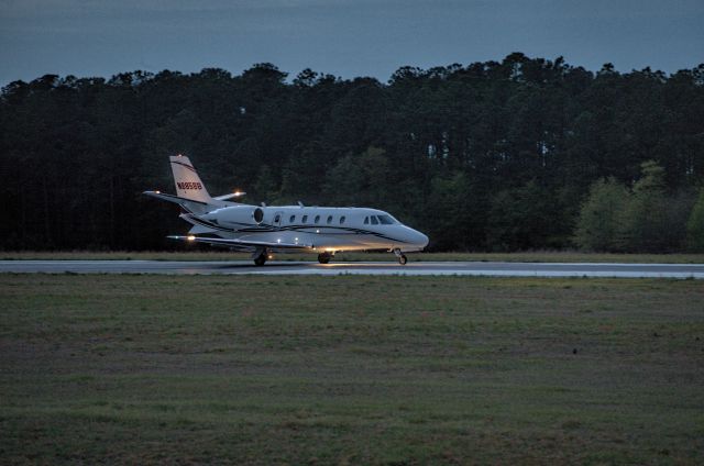 Cessna Citation Excel/XLS (N885BB) - Departure runway 7 last day Masters 2018