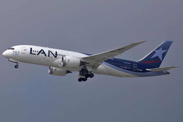Boeing 787-8 (CC-BBA) - Taking off.