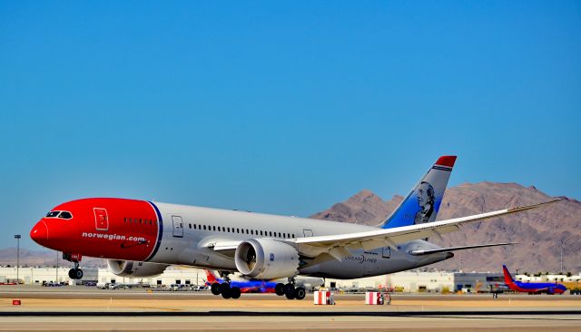 Boeing 787-8 (LN-LNH) - LN-LNH Norwegian Long Haul 2015 Boeing 787-8 Dreamliner - cn 36526 / 279 - Las Vegas - McCarran International (LAS / KLAS)br /USA - Nevada, July 12, 2016br /Photo: Tomás Del Coro