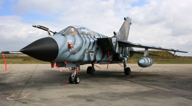 Panavia Tornado ECR — - German Panavia Tornado ECR, Naval Air Base Landivisiau (LFRJ), with a livery for the 2008 Tiger Meet.