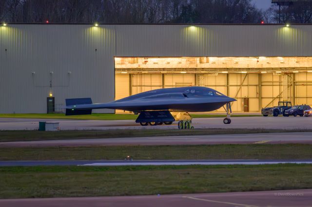 Northrop Spirit (82-1066) - Spirit of America outside hanger at RAF Fairford 