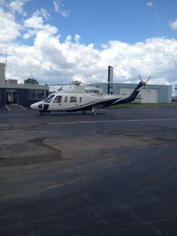 Sikorsky S-76 (C-FHMQ) - Taken from Great Lakes Flight Centre ramp.