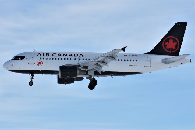 Airbus A319 (C-GARG) - Air Canada Airbus A319-114 arriving at YYC on Jan 20.