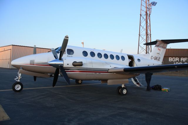 Beechcraft Super King Air 350 (C-GRJZ) - At Bangor Airport