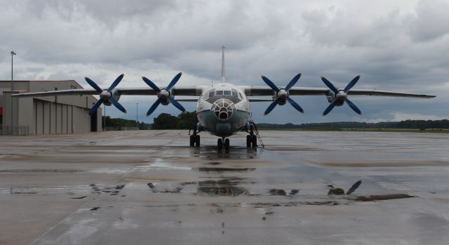 Antonov An-12 (UR-CBG) - Cavock Air 7106 - an Antonov AN-12BP on the air cargo ramp at Carl T. Jones Field, Huntsville International Airport, AL - June 4, 2017.