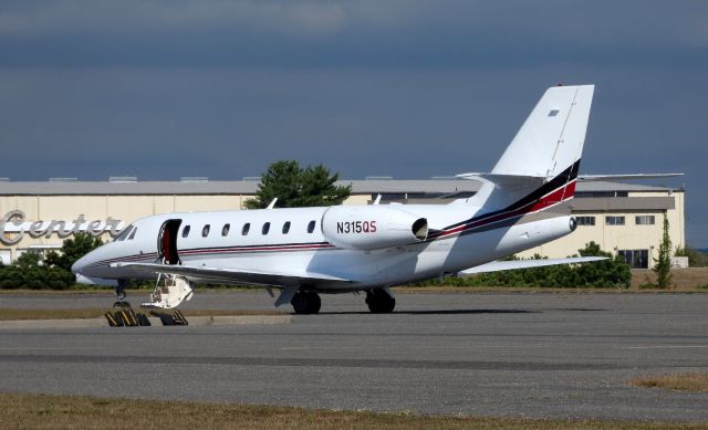 Cessna Citation Sovereign (N315QS) - Catching some tarmac time is this 2008 Cessna Citation Soverign in the Autumn of 2019.