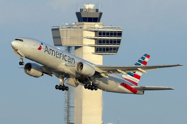 Boeing 777-200 (N778AN) - AA 334 departing to Athens    (9/18)