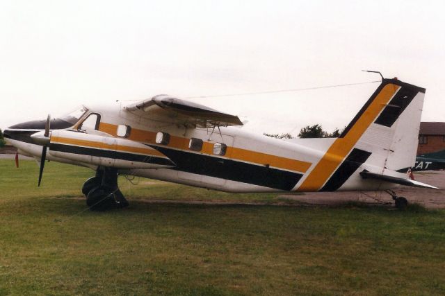 Dornier Do-28D Skyservant (EI-CJU) - Seen here in May-95 recently devoid of its Irish markings.br /br /Reregistered G-BWCO 19-Jun-95.br /Registration cancelled 30-Jan-09 as permanently withdrawn from use.