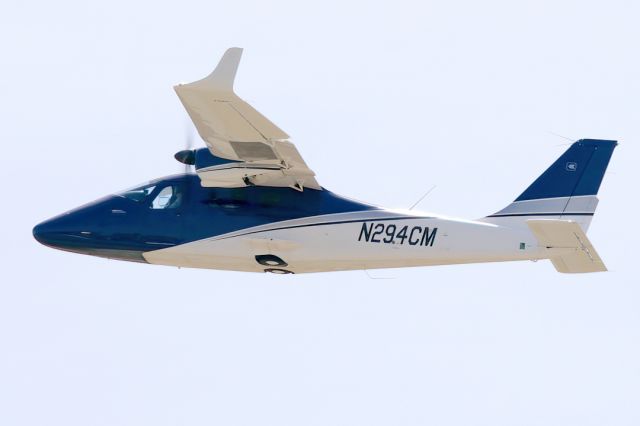 TECNAM P-2006T (N294CM) - Tecnam P-2006T departs Livermore Municipal Airport, April 2022.