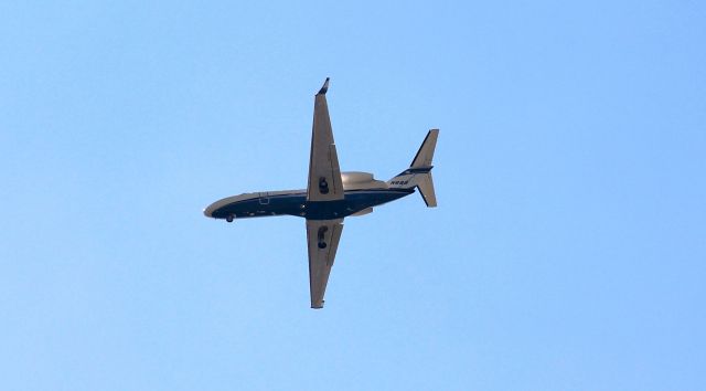 Cessna Citation CJ3 (N6BB) - Nice early morning shot from my front yard.