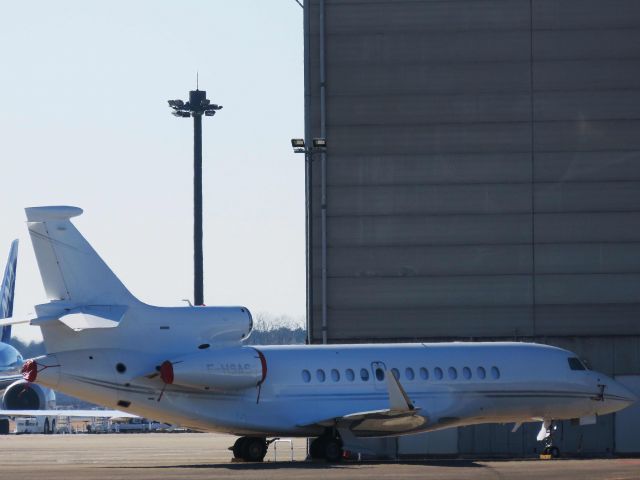 Dassault Falcon 7X (F-HSAS) - I take a picture on Dec 31, 2016.br /I have just taken a picture of this airplane this afternoon.