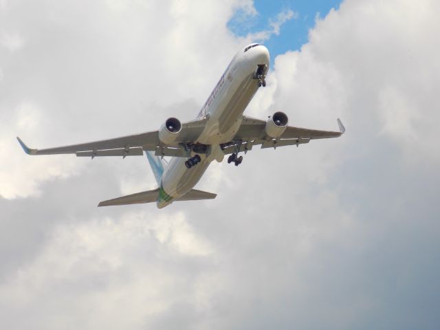 BOEING 767-300 (9Y-LHR) - 9Y-LHR RWY28 Departure due to a change in wind direction.