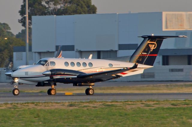 Beechcraft Super King Air 200 (VH-XBZ) - Early morning departure off runway 23, Feb 10, 2020.