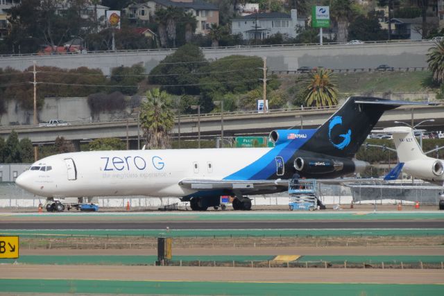 BOEING 727-200 (N794AJ) - Got down the airport to take a picture of this unusual SAN visitor on the 727 Programs 50th Birthday! The next day, Feb. 10, this aircraft operated two flights off the coast over the Pacific.