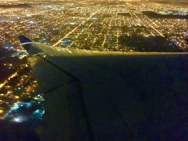 Airbus A330-300 (N823NW) - Turning right over Buenos Aires just after departure onboard DL110 to Atlanta