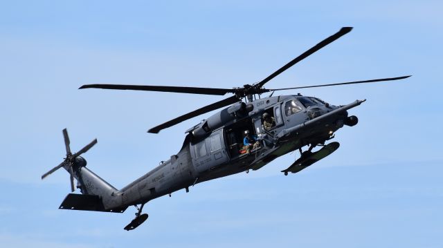 — — - USAF Rescue HH-60 Pave Hawk at Arctic Thunder Open House, Joint Base Elmendorf-Richardson (JBER), Anchorage, Alaska on July 29, 2022.