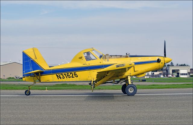 N31626 — - Air Tractor departing runway three-zero