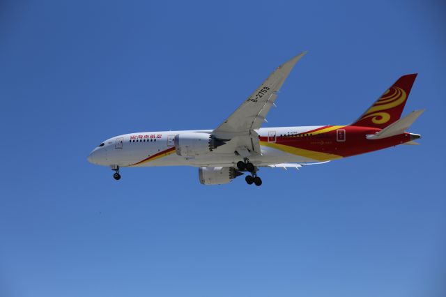 Boeing 787-8 (B-2759) - Hainan’s (B-2759) maiden flight into SJC on June 15, 2015.