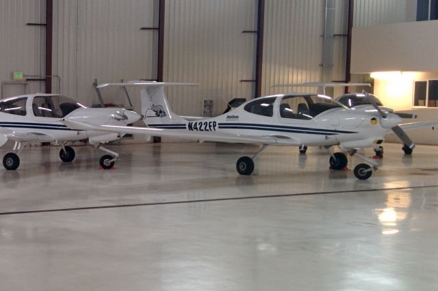 Diamond Star (N422FP) - In the USU hangar at Logan-Cache Airport.