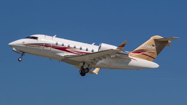 Canadair Challenger (N138DM) - A Bombardier Challenger 605 climbs out of KVPZ.