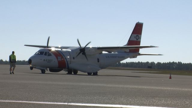 Casa Persuader (CN-235) (N2307) - HC-144 CASA, Ocean Sentry, USCG arrival at KTLH for practice flight for FSU v. VT football game.