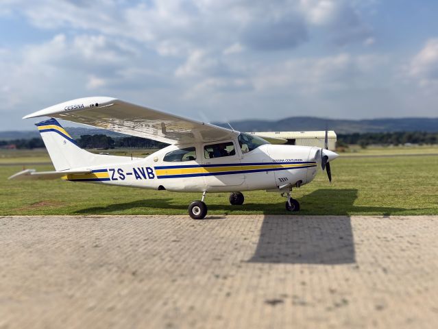 Cessna Centurion (ZS-AVB) - At Tedderfield Airpark, South Africa. 24 JAN 2022.