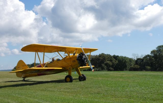 Boeing PT-17 Kaydet (N1626M) - Shown here is a 1943 Boeing A75N1 Bi-Plane in the Summer of 2018.  Once assigned in the US Naval Forces.