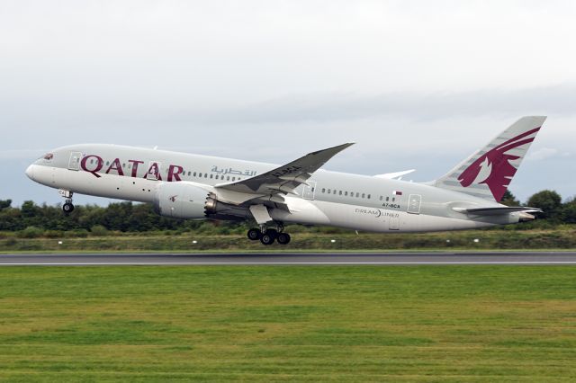 Boeing 787-8 (A7-BCA) - The first of 3 QTR B788s today, QTR22 departs to Doha.