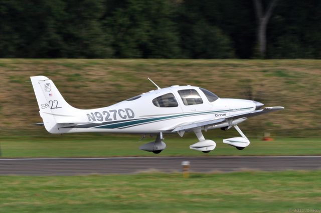 Cirrus SR-22 (N927CD) - 9/22/2011.