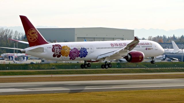 Boeing 787-9 Dreamliner (B-20DT) - BOE985 on short final to Rwy 16R to complete a B1 flight on 11.8.19. (ln 933 / cn 65429).