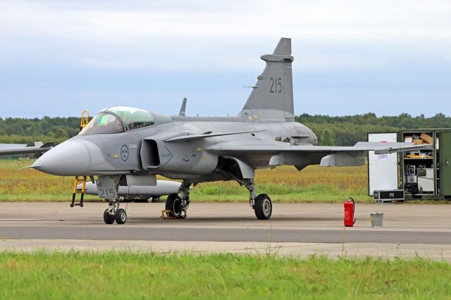 Saab JAS39 Gripen (SVF39215) - Photo taken on August 20, 2021 at Gdynia Aerobaltic airshow.