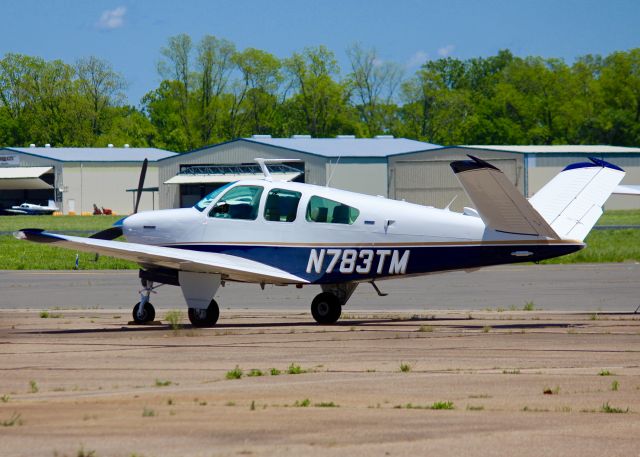 Beechcraft 35 Bonanza (N783TM) - 1973 Beech V35B at Downtown Shreveport.