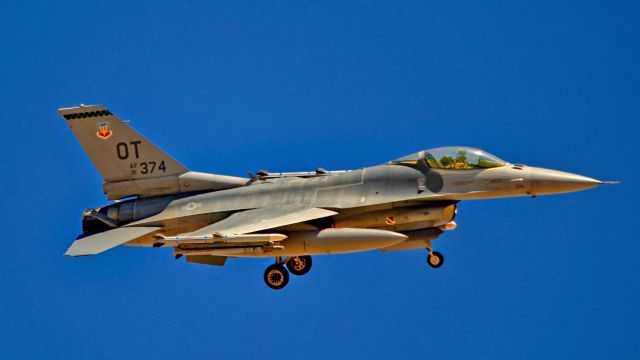 Lockheed F-16 Fighting Falcon (91-0374) - F-16C 91-0374 422d Test and Evaluation Squadron - Red Flag 16-3br /Las Vegas - Nellis AFB (LSV / KLSV)br /TDelCorobr /July 19, 2016