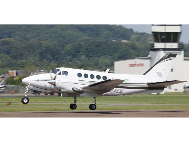 Beechcraft King Air 100 (N24EM) - Take off runway 26 at Danbury CT. CFM (Corporate Flight Management) has 3 x King Air 100, 2 x Phenom 100 and 2 x Citation V available for charter in the New York metropolitan area KDXR KHPN KTEB KBDR  a rel=nofollow href=www.FLYCFM.COMwww.FLYCFM.COM/a