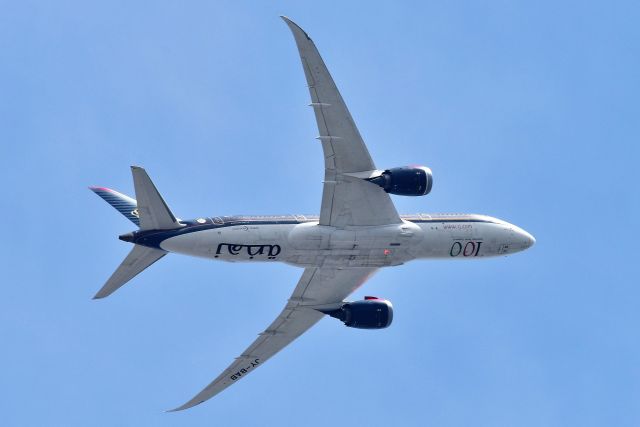 Boeing 787-8 (JY-BAB) - Over the top of ORD entering the downwind for 10-C on 05-05-23