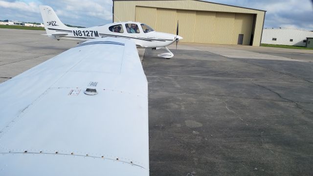 Cirrus SR-22 (N8127M) - Seen on the ramp on May 13, 2017. I had flown in to town for my son's graduaion from LSU.