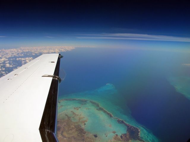 — — - Over the Florida Keys @ 40,000