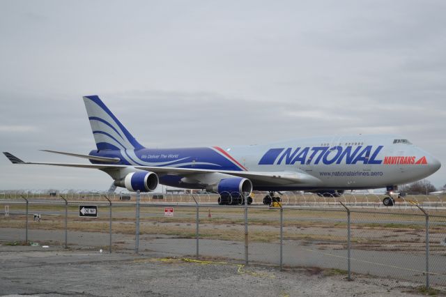 Boeing 747-400 (N919CA) - Taxiing at KCLT - 2/17/18