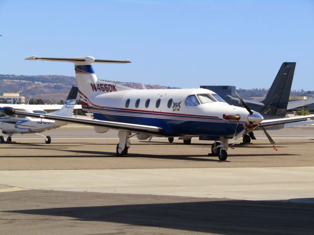 Pilatus PC-12 (N455DK) - On the ramp