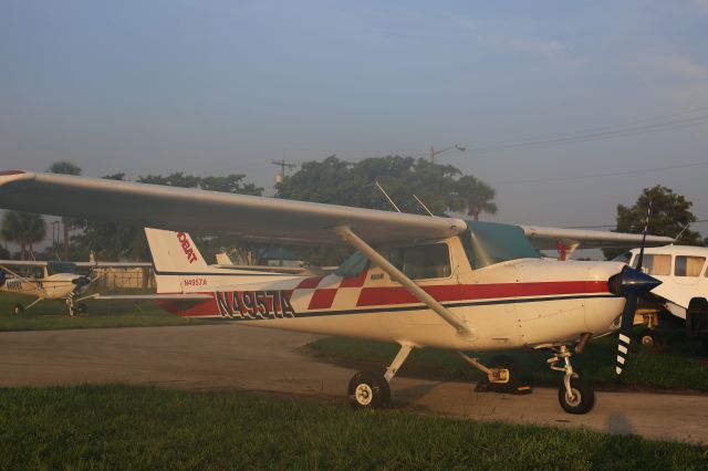 Cessna 152 (N4957A) - N4957A at American Flight Training Ramp