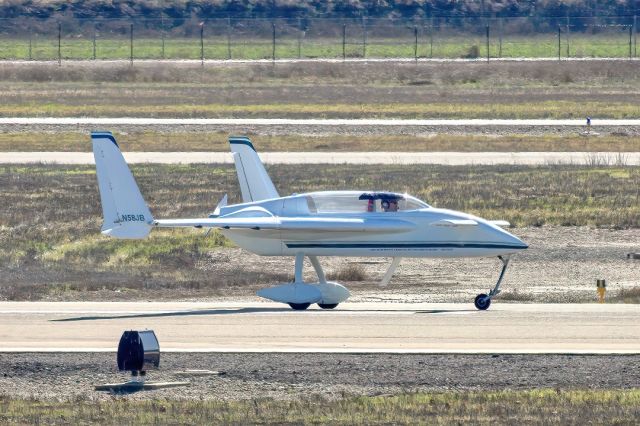 RUTAN Long-EZ (N58JB) - Long EZ at Livermore Municipal Airport. February 2021